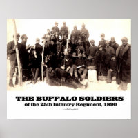 Soldats de Buffalo du 25e régiment