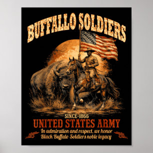 Poster soldats de Buffalo, histoire noire afro-américaine