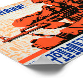 Poster Soldats de l'Armée populaire coréenne ! Combattez- (Coin)