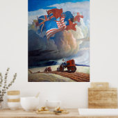 Poster Soldats du sol par Newell Convers Wyeth (Cuisine)