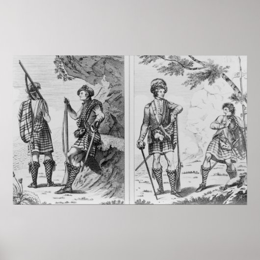 Poster Soldats écossais des Highlands et (Devant)