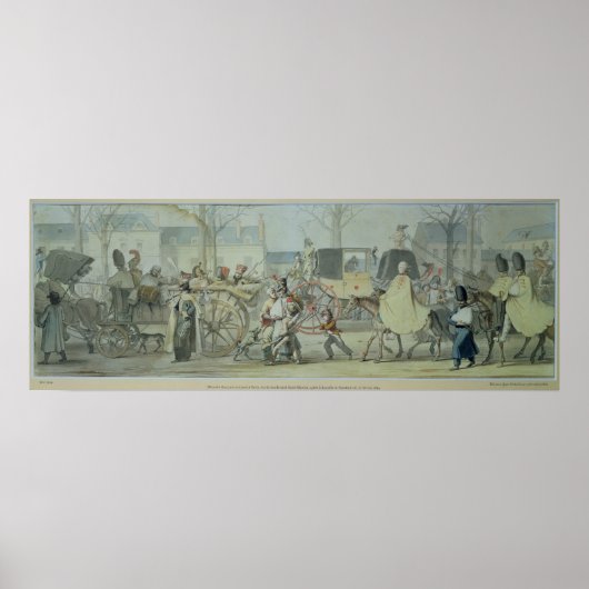 Poster Soldats Français Blessés Entrant À Paris (Devant)