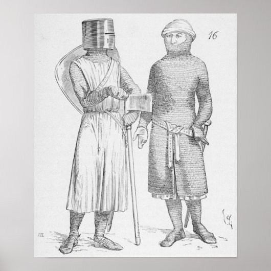 Poster Soldats médiévaux (Devant)