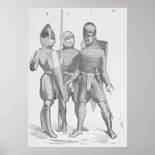 Poster Soldats médiévaux (Devant)