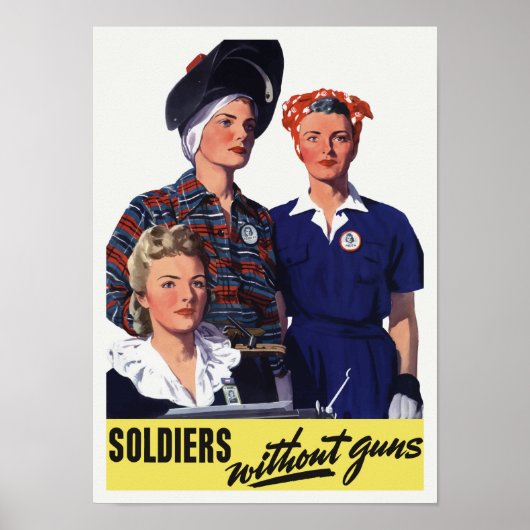 Poster Soldats Sans Armes - Femmes Travailleuses de guerr (Devant)