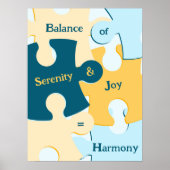 Poster Solde de sérénité et de joie = Pièces de puzzle Ha (Devant)
