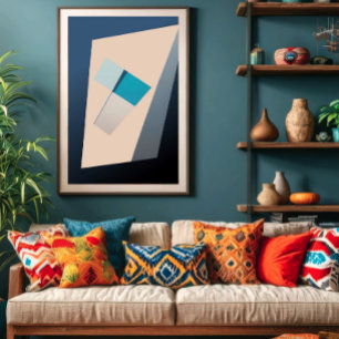 Poster Solde en bleu