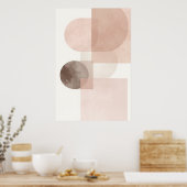 Poster Solde géométrique minimal Abstrait (Cuisine)