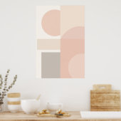 Poster Solde géométrique minimal Abstrait (Cuisine)