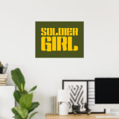 POSTER SOLDIER GIRL (Bureau à domicile)
