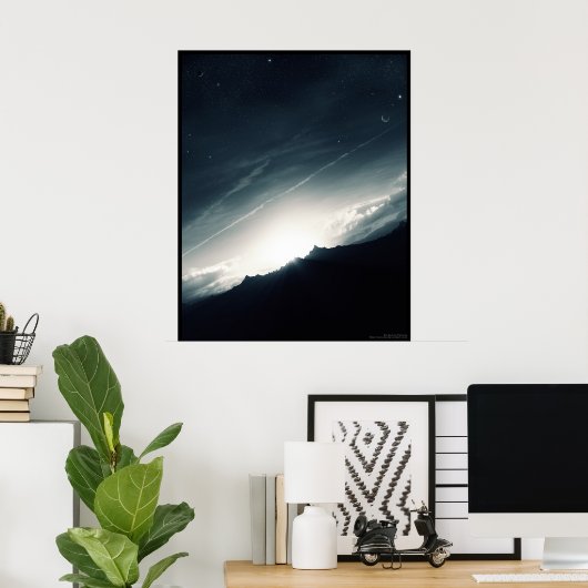 Poster Soleil (Bureau à domicile)