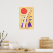Poster Soleil abstrait, ombres, reflets et structures (Cuisine)