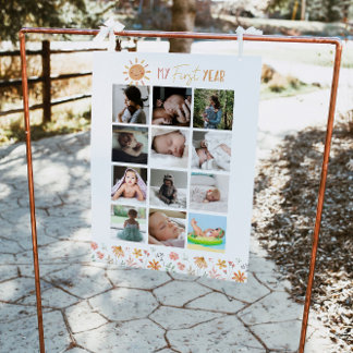 Poster Soleil Anniversaire Première année Photos Jalon