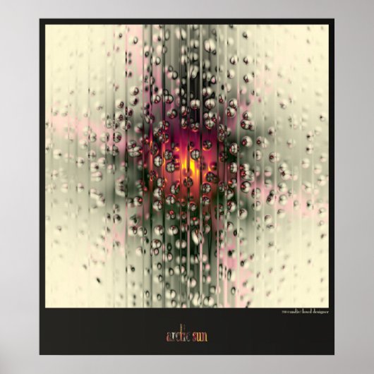 Poster soleil arctique (Devant)
