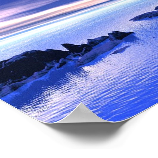 Poster Soleil arctique (Coin)