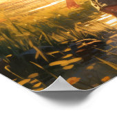 Poster Soleil baisé Bliss d'été - Brown Haired Girl in a  (Coin)