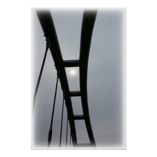 Poster Soleil blanc sur le pont (Devant)