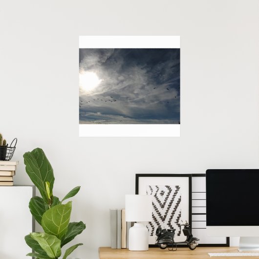 Poster soleil blanchi (Bureau à domicile)