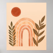 Poster Soleil bohème aquarelle (Devant)