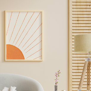 Poster Soleil Boho Simple