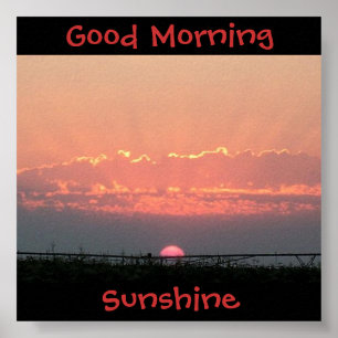 Poster Soleil bonjour