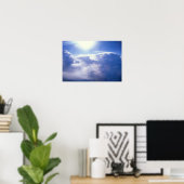 Poster Soleil brillant à travers les nuages (Bureau à domicile)