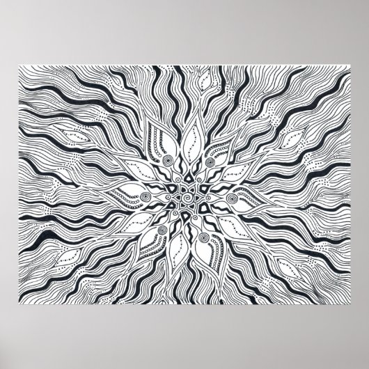 Poster soleil central (Devant)