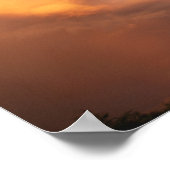 Poster Soleil couchant derrière les nuages (Coin)