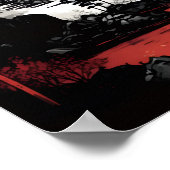 Poster Soleil cramoisi sur les pics interdits (Coin)