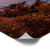 Poster Soleil culminant au-dessus des nuages le matin (Coin)