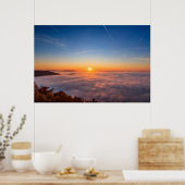 Poster Soleil culminant au-dessus des nuages le matin (Cuisine)