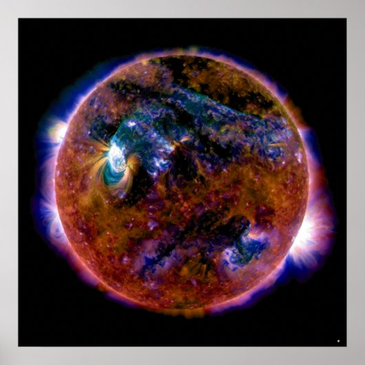 Poster Soleil dans le spectre magnétique (Devant)