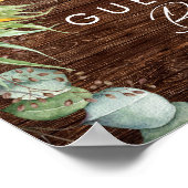 Poster Soleil de campagne rustique Tournesol | Panneau de (Coin)