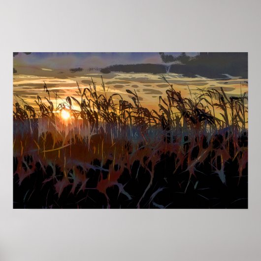 Poster Soleil de Cornfield (Devant)