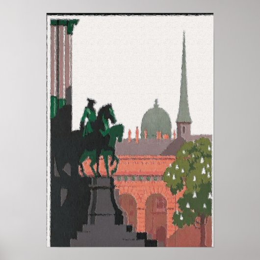 Poster Soleil de la statue de Vienne (Devant)