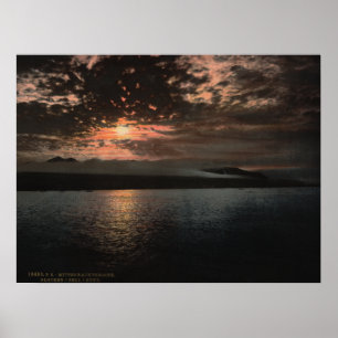 Poster Soleil de minuit, Bell Sound, Norvège