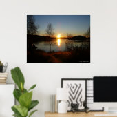 Poster Soleil de Norvège (Bureau à domicile)