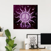 Poster Soleil de paix Virgo (Bureau à domicile)
