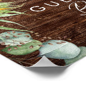 Poster Soleil de Tournesol de Campagne Rustique | Panneau (Coin)