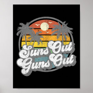 Poster Soleil Dehors Armes Dehors Drôle de Vacances à la 