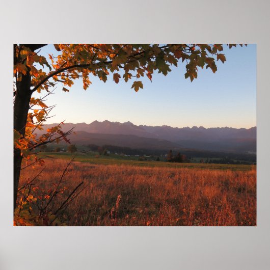 Poster Soleil des Tatras d'automne (Devant)