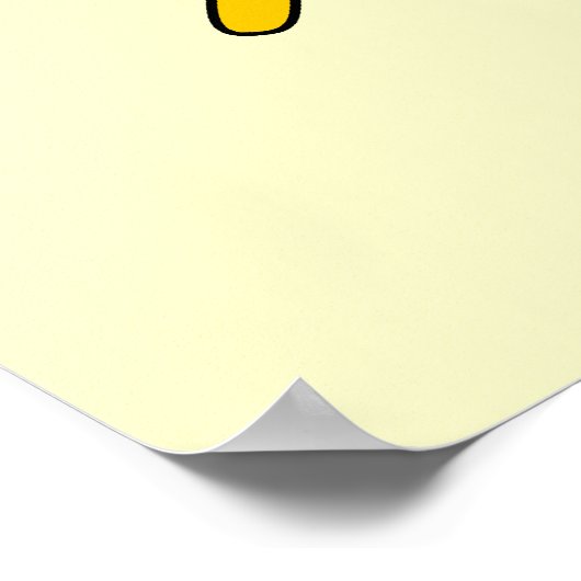 Poster Soleil d'été. Jaune et orange. (Coin)