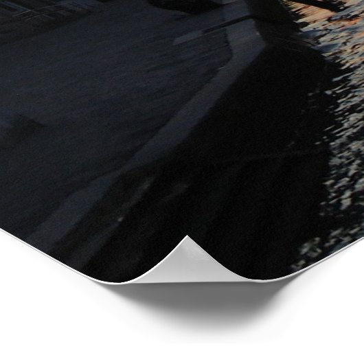 Poster Soleil dévalant à Venise (Coin)