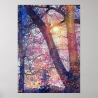 soleil d'hiver A.I. photo améliorée dans pastels