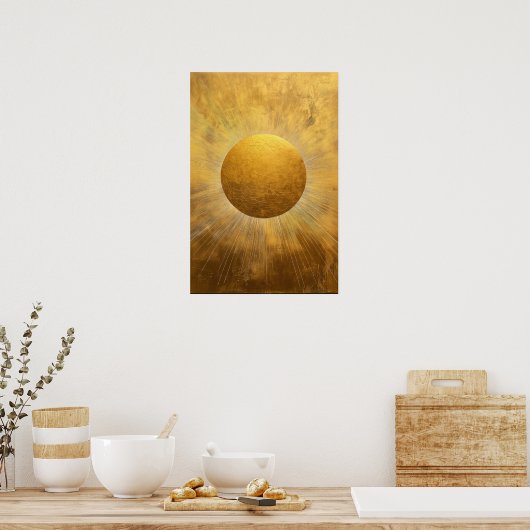 Poster Soleil doré (Cuisine)