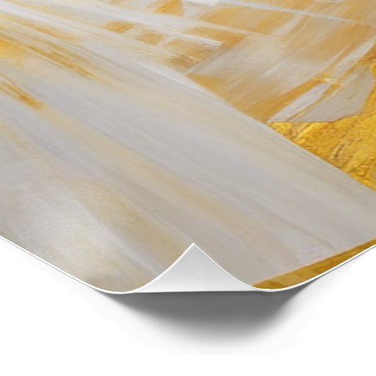 Poster Soleil doré à l'aube argentée (Coin)