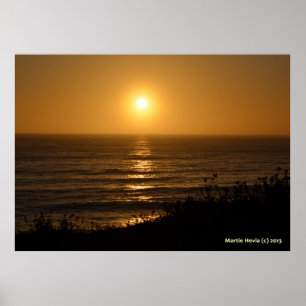 Poster Soleil doré V