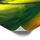 Poster soleil du soir sur un paysage tropical (Coin)