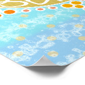 Poster Soleil d'une plage Amusante Cute Pun Été Balnéaire (Coin)