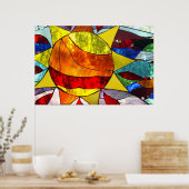 Poster Soleil en verre tendu (Cuisine)
